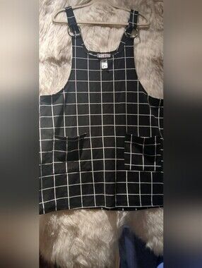 Mia Rose Black Windowpane Tunic Size 1X  #A00